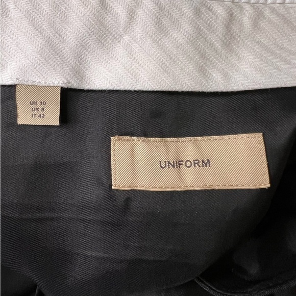 Burberry Uniform Tuxedo Stripe Straight Leg Wool Mohair Pants Size 8 - Picture 13 of 16